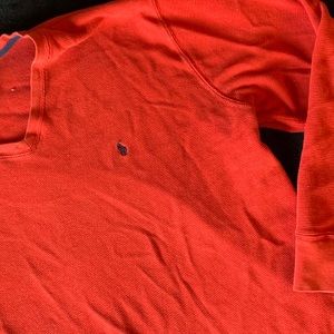 Men’s red long sleeve Polo RL thermal top